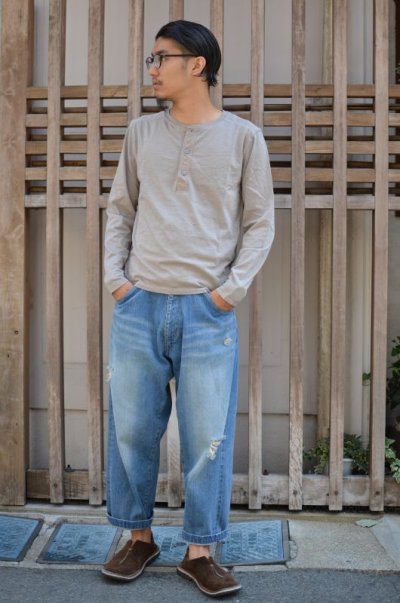 画像3: 【SALE!】Beautifical（ビューティフィカル ) HENLY NECK L/S Tee [LT.GRAY]