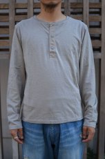 画像1: 【SALE!】Beautifical（ビューティフィカル ) HENLY NECK L/S Tee [LT.GRAY] (1)