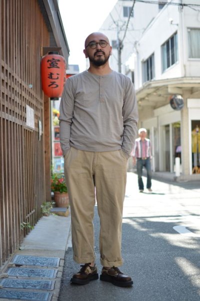 画像2: 【SALE!】Beautifical（ビューティフィカル ) HENLY NECK L/S Tee [LT.GRAY]