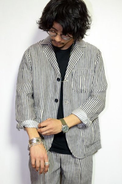画像1: 【SALE!】MOJITO (モヒート) WHITE HEAD St JACKET Bar.6.0 [NAVY]