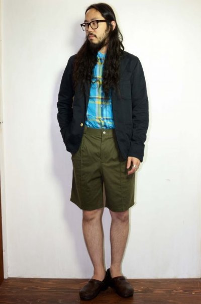 画像1: CURLY (カーリー) CAVALIER SHORTS [OLIVE]