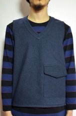 画像1: Niche (ニッチ) Pasar Vest [NAVY] (1)