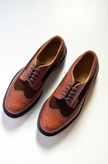 画像3: Arrow Footwear by White & Co. 1890 (アローフットウェア バイ ホワイトアンドコー1890) BROWN 5 EYE BLOGUE SHOE 【別注】 (3)