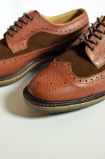 画像8: Arrow Footwear by White & Co. 1890 (アローフットウェア バイ ホワイトアンドコー1890) BROWN 5 EYE BLOGUE SHOE 【別注】 (8)