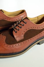 画像9: Arrow Footwear by White & Co. 1890 (アローフットウェア バイ ホワイトアンドコー1890) BROWN 5 EYE BLOGUE SHOE 【別注】 (9)