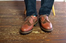 画像19: Arrow Footwear by White & Co. 1890 (アローフットウェア バイ ホワイトアンドコー1890) BROWN 5 EYE BLOGUE SHOE 【別注】 (19)