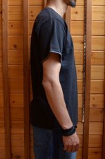 画像2: oaxaca (オアハカ) Cross Stitch Tee〔BLACK〕 (2)