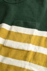 画像5: 【SALE!】FLISTFIA (フリストフィア)Long Sleeve Side Slit Pull Over [Green/White/Mustard〕 (5)