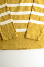 画像7: 【SALE!】FLISTFIA (フリストフィア)Long Sleeve Side Slit Pull Over [Green/White/Mustard〕 (7)