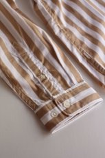 画像6: Beautilities(ビューティリティーズ) Utility Zip Shirt  [Beige Stripe] (6)