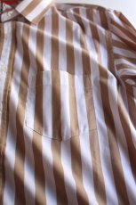 画像5: 【SALE】Beautilities(ビューティリティーズ) Utility Zip Shirt  [Beige Stripe] (5)