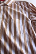 画像5: 【SALE!】Beautilities(ビューティリティーズ) Utility Zip Shirt  [Beige Stripe] (5)