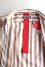 画像12: 【SALE】Beautilities(ビューティリティーズ) Utility Zip Shirt  [Beige Stripe] (12)