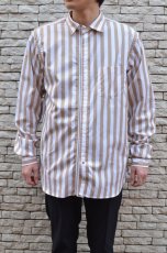 画像18: Beautilities(ビューティリティーズ) Utility Zip Shirt  [Beige Stripe] (18)