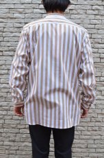 画像20: 【SALE!】Beautilities(ビューティリティーズ) Utility Zip Shirt  [Beige Stripe] (20)