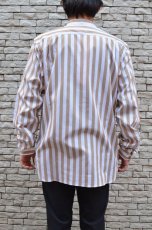 画像20: Beautilities(ビューティリティーズ) Utility Zip Shirt  [Beige Stripe] (20)