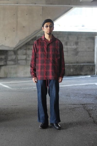 画像1: 【SALE!】WOOLRICH(ウールリッチ) PE MESH P/O SHIRT 〔Red/Black〕