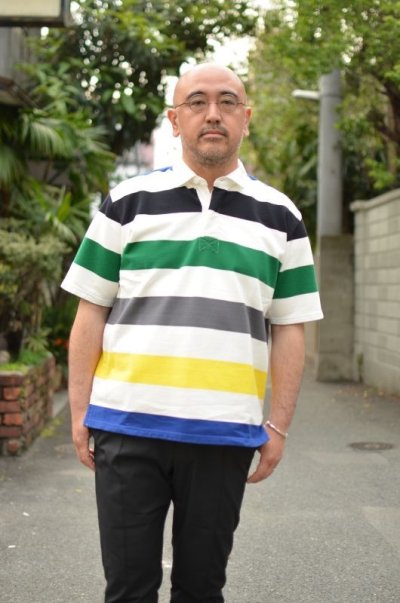 画像1: 【SALE!】J.PRESS(ジェイ・プレス) RUGBY JERSEY HALF SLEEVE POLO 〔GREEN〕
