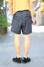 画像14: and wander (アンドワンダー) double jacquard knit short pants [CHARCOAL] (14)