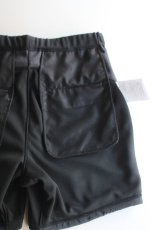 画像11: and wander (アンドワンダー) double jacquard knit short pants [CHARCOAL] (11)