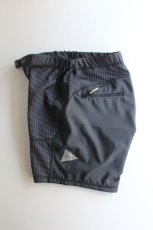 画像9: and wander (アンドワンダー) double jacquard knit short pants [CHARCOAL] (9)