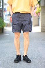 画像12: and wander (アンドワンダー) double jacquard knit short pants [CHARCOAL] (12)