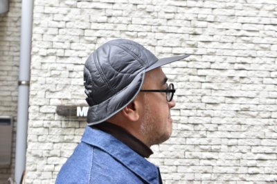 画像1: 【SALE】Indietro Association (インディエトロアソシエーション) Quilting Cap [BLACK]