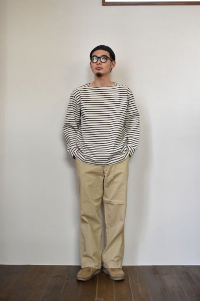 画像1: MASTER & Co. (マスターアンドコー) CHINO PANTS with BELT [BEIGE]