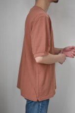 画像16: SCYE BASICS (サイベーシックス) Garment Dyed Cotton Pique Henley Neck Shirt [2-colors] (16)