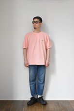 画像13: 【SALE】SCYE BASICS (サイベーシックス) Garment Dyed Cotton Pique Henley Neck Shirt [2-colors] (13)
