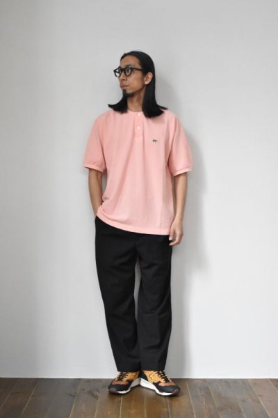 画像2: 【SALE】SCYE BASICS (サイベーシックス) Garment Dyed Cotton Pique Henley Neck Shirt [2-colors]