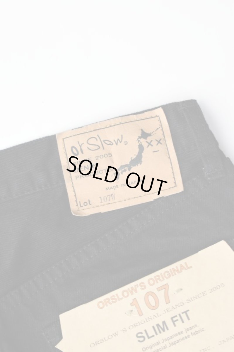 画像15: orslow (オアスロウ) 107 IVY FIT BLACK DENIM [BLACK] (15)