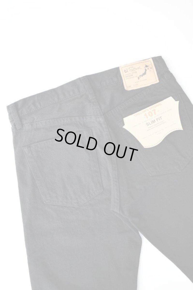 画像14: orslow (オアスロウ) 107 IVY FIT BLACK DENIM [BLACK] (14)