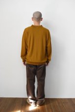 画像14: 【SALE!】MEIAS (メイアス) WOOL POLO PULL OVER＋TEFLON [BROWN] (14)