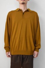 画像9: 【SALE!】MEIAS (メイアス) WOOL POLO PULL OVER＋TEFLON [BROWN] (9)
