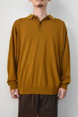 画像9: MEIAS (メイアス) WOOL POLO PULL OVER＋TEFLON [BROWN] (9)