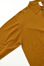 画像4: MEIAS (メイアス) WOOL POLO PULL OVER＋TEFLON [BROWN] (4)