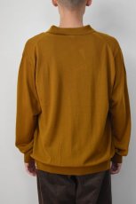 画像11: 【SALE!】MEIAS (メイアス) WOOL POLO PULL OVER＋TEFLON [BROWN] (11)