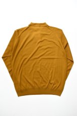 画像7: 【SALE!】MEIAS (メイアス) WOOL POLO PULL OVER＋TEFLON [BROWN] (7)