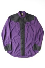 画像2: 【SALE!】GRAN HERRADURA (グランヘラデューラ) チャロ コンビ タルーガシャツ [PURPLE] (2)