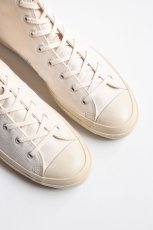 画像2: SHOES LIKE POTTERY (シューズライクポタリー) ハイカットキャンバスニーカー [WHITE]  (2)