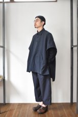 画像14: 【SALE】GREI. (グレイ) POPOVER PONCHO [MIDNIGHT BLUE] (14)