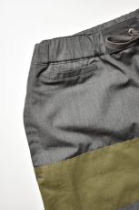 画像5: Short pants every day (ショートパンツエブリデイ)  CENTER LINE HERRINGBONE [GRAY×KHAKI] (5)