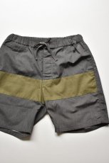 画像1: Short pants every day (ショートパンツエブリデイ)  CENTER LINE HERRINGBONE [GRAY×KHAKI] (1)
