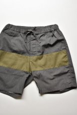 画像1: 【SALE!】Short pants every day (ショートパンツエブリデイ)  CENTER LINE HERRINGBONE [GRAY×KHAKI] (1)