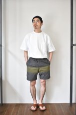 画像11: 【SALE】Short pants every day (ショートパンツエブリデイ)  CENTER LINE HERRINGBONE [GRAY×KHAKI] (11)