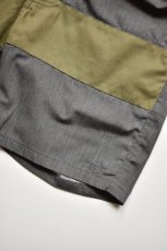 画像6: Short pants every day (ショートパンツエブリデイ)  CENTER LINE HERRINGBONE [GRAY×KHAKI] (6)