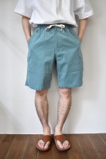 画像9: 【SALE】Short pants every day (ショートパンツエブリデイ)  RELAX SHORTS II CORDUROY [SEA GREEN] (9)