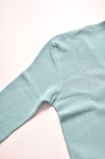 画像12: FANNI LEMMERMAYER (ファニレマメイヤー) Front Stripe V-neck Cardigan [MINT/GREY] (12)