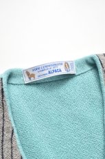 画像4: 【SALE!】FANNI LEMMERMAYER (ファニレマメイヤー) Front Stripe V-neck Cardigan [MINT/GREY] (4)
